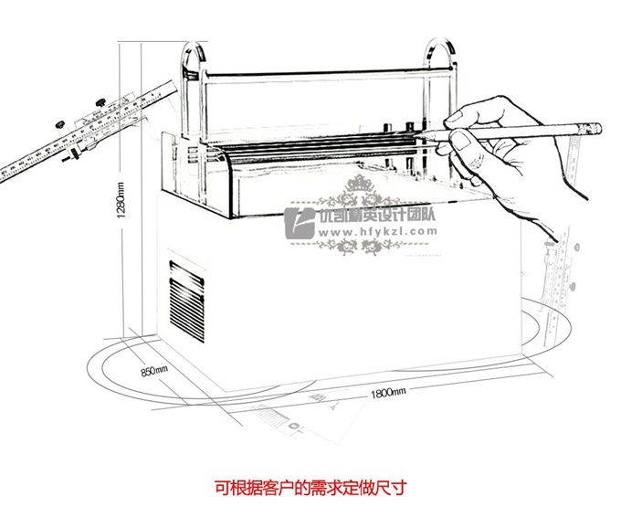 KF-B臥式三明治蛋糕柜